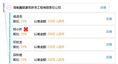 海南鑫陵建筑劳务工程有限责任公司